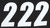 NUMBER 2 WHITE 6" 3/PK