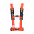 4 PT HARNESS WITH SEWN IN PADS ORANGE 3 IN.