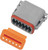 12-WIRE GREY DEUTSCH PLUG & WDGLCK HD# 72139-94GY