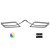 5150 Whips 187 Halos with Control Harness - Honda Talon 1000