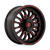 D822 18X7 4X137 G-BLK MILL-RED 13MM