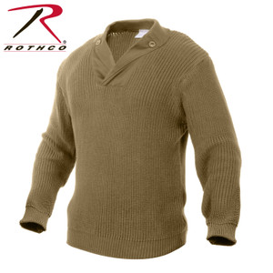 Rothco WWII Vintage Mechanics Sweater - Khaki Khaki Size S Rothco WWII Vintage Mechanics Sweater - Khaki Khaki Size S