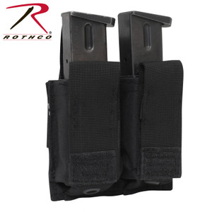 Rothco MOLLE Double Pistol Mag Pouch Black Rothco MOLLE Double Pistol Mag Pouch Black