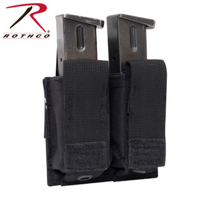 Rothco MOLLE Double Pistol Mag Pouch With Insert Black Rothco MOLLE Double Pistol Mag Pouch With Insert Black