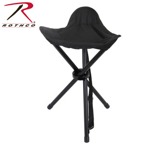 Rothco Collapsible Stool With Carry Strap Black Rothco Collapsible Stool With Carry Strap Black
