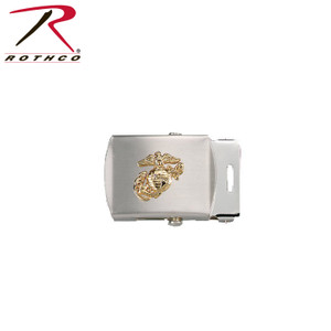 Rothco Web Belt Buckles With USMC Emblem Chrome Rothco Web Belt Buckles With USMC Emblem Chrome
