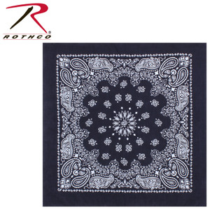 Rothco Trainmen Paisley Bandana * Extra-Large 27* X 27" Navy Blue Size 27 x 27 Inches Rothco Trainmen Paisley Bandana * Extra-Large 27* X 27" Navy Blue Size 27 x 27 Inches
