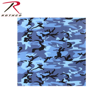 Rothco Large Camo Bandana Sky Blue Camo Size One Size Rothco Large Camo Bandana Sky Blue Camo Size One Size