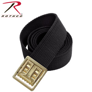 Rothco Military Web Belts With Open Face Buckle Black Rothco Military Web Belts With Open Face Buckle Black
