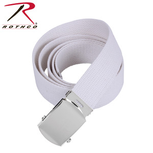 Rothco Web Belts - 44 Inches Long White Rothco Web Belts - 44 Inches Long White