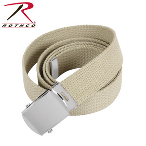 Rothco Web Belts - 54 Inches Long Khaki Rothco Web Belts - 54 Inches Long Khaki