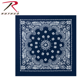 Rothco Trainmen Paisley Bandana - 22" X 22" Navy Blue Size One Size Rothco Trainmen Paisley Bandana - 22" X 22" Navy Blue Size One Size