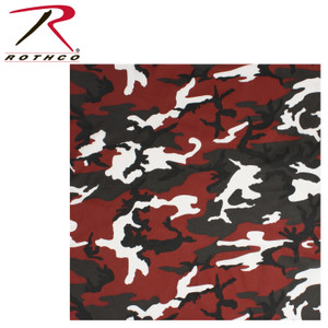 Rothco Colored Camo Bandana Red Camo Size One Size Rothco Colored Camo Bandana Red Camo Size One Size