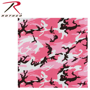 Rothco Colored Camo Bandana Pink Camo Size One Size Rothco Colored Camo Bandana Pink Camo Size One Size
