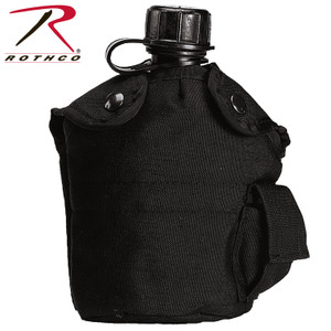 Rothco G.I. Type Enhanced Nylon 1qt. Canteen Cover Black Rothco G.I. Type Enhanced Nylon 1qt. Canteen Cover Black