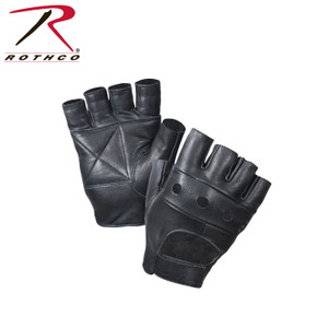 Rothco Fingerless Biker Gloves Black Size S Rothco Fingerless Biker Gloves Black Size S