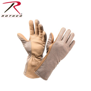Rothco G.I. Type Flame & Heat Resistant Flight Gloves Desert Sand Size 10 Rothco G.I. Type Flame & Heat Resistant Flight Gloves Desert Sand Size 10