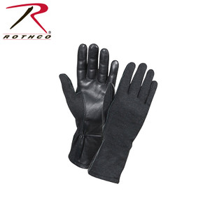 Rothco G.I. Type Flame & Heat Resistant Flight Gloves Black Size 8 Rothco G.I. Type Flame & Heat Resistant Flight Gloves Black Size 8