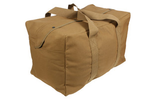 Rothco Canvas Parachute Cargo Bag Coyote Brown Rothco Canvas Parachute Cargo Bag Coyote Brown