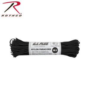 Rothco Nylon Paracord Type III 550 LB Black Size 100' Rothco Nylon Paracord Type III 550 LB Black Size 100'