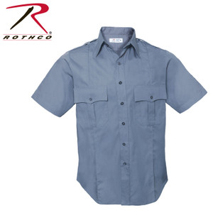 Rothco Short Sleeve Uniform Shirt  Light Blue Size 2XL