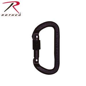 Locking D Carabiner Black Locking D Carabiner Black