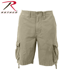 Rothco Vintage Infantry Utility Shorts Khaki Size XL Rothco Vintage Infantry Utility Shorts Khaki Size XL