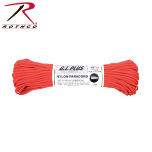 Rothco Nylon Paracord Type III 550 LB Red Size 100' Rothco Nylon Paracord Type III 550 LB Red Size 100'
