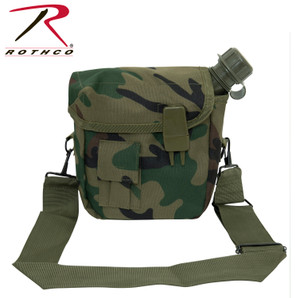 Rothco G.I. Type 2 QT. Bladder Canteen Cover Woodland Camo Rothco G.I. Type 2 QT. Bladder Canteen Cover Woodland Camo