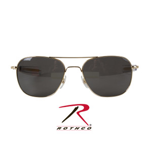 AO Eyewear Original Pilots Sunglasses Gold / Grey Lens Size 55 MM AO Eyewear Original Pilots Sunglasses Gold / Grey Lens Size 55 MM