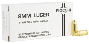 FIO 9FMJ115 9MM        115 FMJ WHITE BOX     50/20