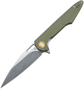 Small Archaeo Linerlock Green Small Archaeo Linerlock Green