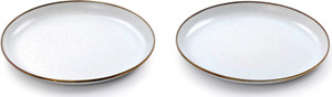 Enamel Plate Set Eggshell Enamel Plate Set Eggshell