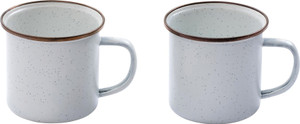 Enamel Cup Set Eggshell Enamel Cup Set Eggshell