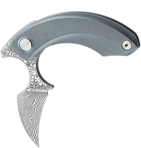 Strelit Framelock Damascus/Bl Strelit Framelock Damascus/Bl