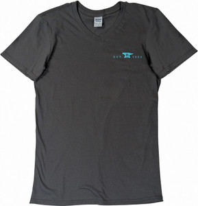 Womens T-Shirt Gray-Teal XL
