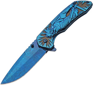 Samurai Framelock Blue