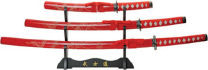 3pc Dragon Sword Set Red 3pc Dragon Sword Set Red