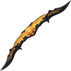 Dual Blade Linerlock A/O Gold Dual Blade Linerlock A/O Gold