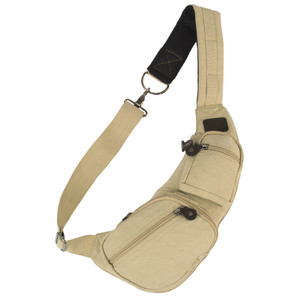 Rothco Crossbody Canvas Sling Bag Khaki Rothco Crossbody Canvas Sling Bag Khaki