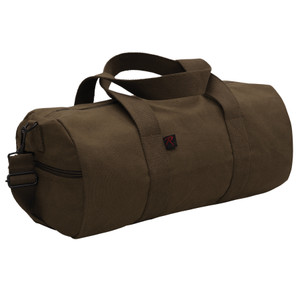 Rothco Canvas Shoulder Duffle Bag Earth Brown Size 17 Inches Rothco Canvas Shoulder Duffle Bag Earth Brown Size 17 Inches