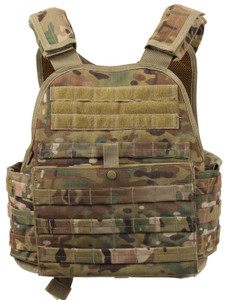 Rothco MOLLE Plate Carrier Vest MultiCam Size XS / S Rothco MOLLE Plate Carrier Vest MultiCam Size XS / S