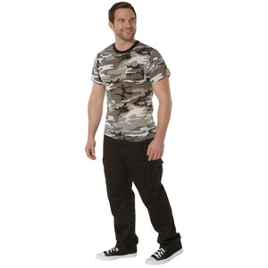 Rothco Pocket T-Shirt Collection (Available In Cotton/Poly and Moisture Wicking Poly) City Camo Size M Rothco Pocket T-Shirt Collection (Available In Cotton/Poly and Moisture Wicking Poly) City Camo Size M