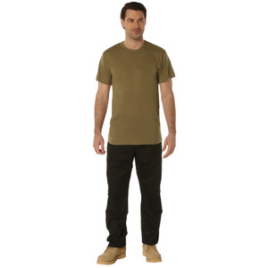 Rothco Pocket T-Shirt Collection (Available In Cotton/Poly and Moisture Wicking Poly) Brown Size 2XL Rothco Pocket T-Shirt Collection (Available In Cotton/Poly and Moisture Wicking Poly) Brown Size 2XL