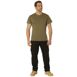 Rothco Pocket T-Shirt Collection (Available In Cotton/Poly and Moisture Wicking Poly) AR 670-1 Coyote Brown Size XL 36910 Rothco Pocket T-Shirt Collection (Available In Cotton/Poly and Moisture Wicking Poly) AR 670-1 Coyote Brown Size XL 36910