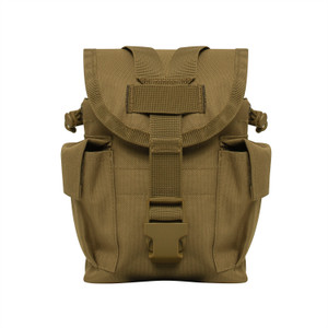 Rothco Utility Pouch with Survival Kit Essentials Coyote Brown Rothco Utility Pouch with Survival Kit Essentials Coyote Brown