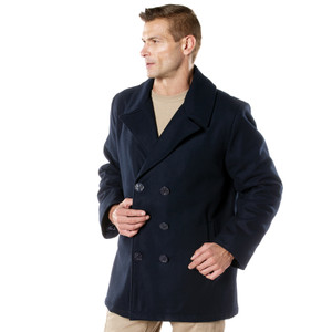 Rothco Naval Heritage Pea Coat Navy Blue Size L Rothco Naval Heritage Pea Coat Navy Blue Size L