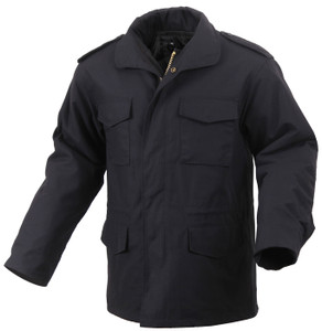 Rothco M-65 Field Jacket Black Size M - Long Rothco M-65 Field Jacket Black Size M - Long