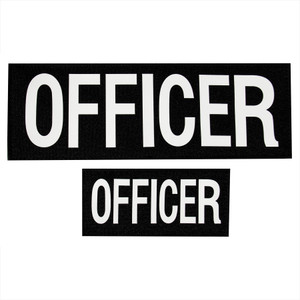 Rothco Officer Patch With Hook Back Size Set: 1 Small & 1 Large Rothco Officer Patch With Hook Back Size Set: 1 Small & 1 Large