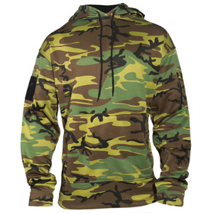 Rothco Concealed Carry Hoodie Woodland Camo Size M